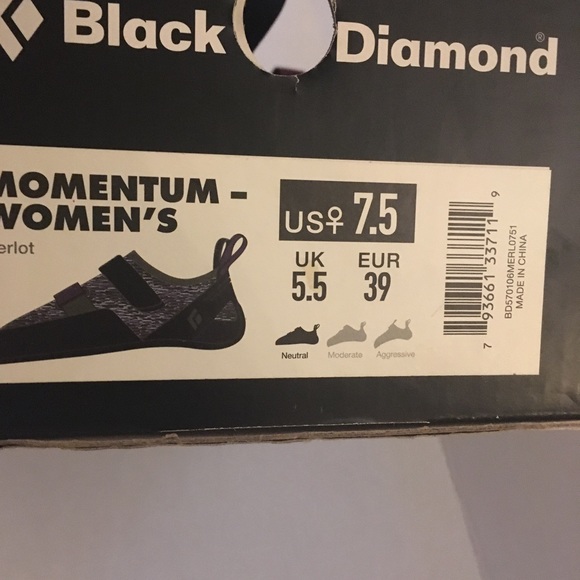 New! Black Diamond Momentum womens climbing shoe size 7.5 - Picture 3 of 3